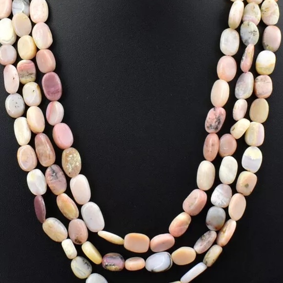 Genuine Australian pink opal statement necklaces - Picture 7 of 8